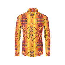 Load image into Gallery viewer, Desert Geo Yellow Red Men&#39;s All Over Print Casual Dress Shirt (Model T61) Men&#39;s Dress Shirt (T61) e-joyer 
