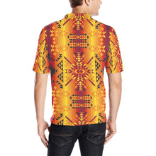 Load image into Gallery viewer, Desert Geo Yellow Red Men&#39;s All Over Print Polo Shirt (Model T55) Men&#39;s Polo Shirt (Model T55) e-joyer 
