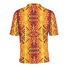 Load image into Gallery viewer, Desert Geo Yellow Red Men&#39;s All Over Print Polo Shirt (Model T55) Men&#39;s Polo Shirt (Model T55) e-joyer 
