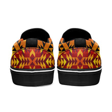 Load image into Gallery viewer, Desert Geo Yellow Red Otoyimm Canvas Slip On Shoes otoyimm Herman 
