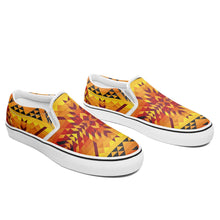 Load image into Gallery viewer, Desert Geo Yellow Red Otoyimm Canvas Slip On Shoes otoyimm Herman 
