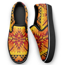 Load image into Gallery viewer, Desert Geo Yellow Red Otoyimm Canvas Slip On Shoes otoyimm Herman 
