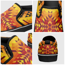 Load image into Gallery viewer, Desert Geo Yellow Red Otoyimm Canvas Slip On Shoes otoyimm Herman 
