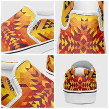 Load image into Gallery viewer, Desert Geo Yellow Red Otoyimm Canvas Slip On Shoes otoyimm Herman 
