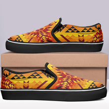 Load image into Gallery viewer, Desert Geo Yellow Red Otoyimm Canvas Slip On Shoes otoyimm Herman 
