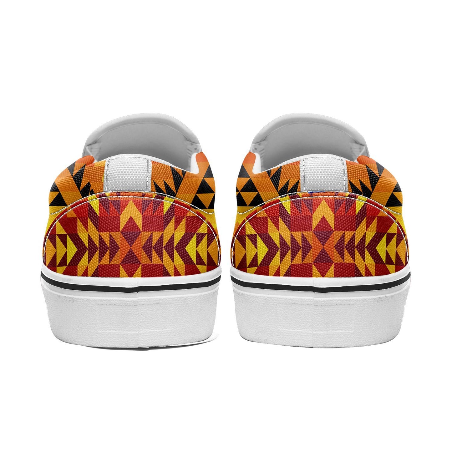 Desert Geo Yellow Red Otoyimm Canvas Slip On Shoes otoyimm Herman 