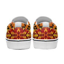 Load image into Gallery viewer, Desert Geo Yellow Red Otoyimm Canvas Slip On Shoes otoyimm Herman 
