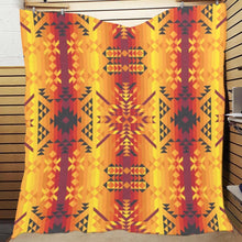 Load image into Gallery viewer, Desert Geo Yellow Red Quilt 70&quot;x80&quot; Quilt 70&quot;x80&quot; e-joyer 
