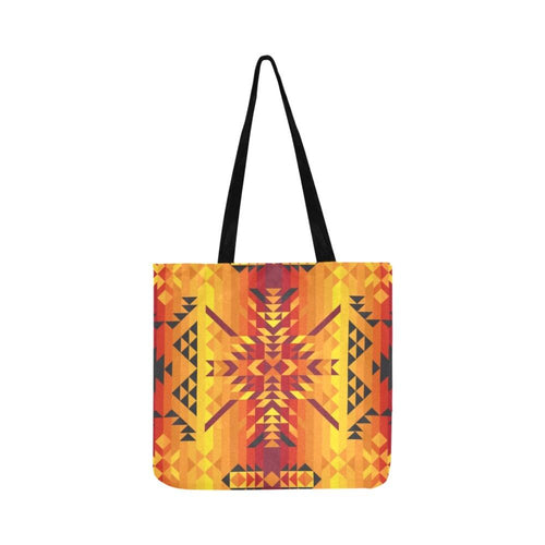 Desert Geo Yellow Red Reusable Shopping Bag Model 1660 (Two sides) Shopping Tote Bag (1660) e-joyer 