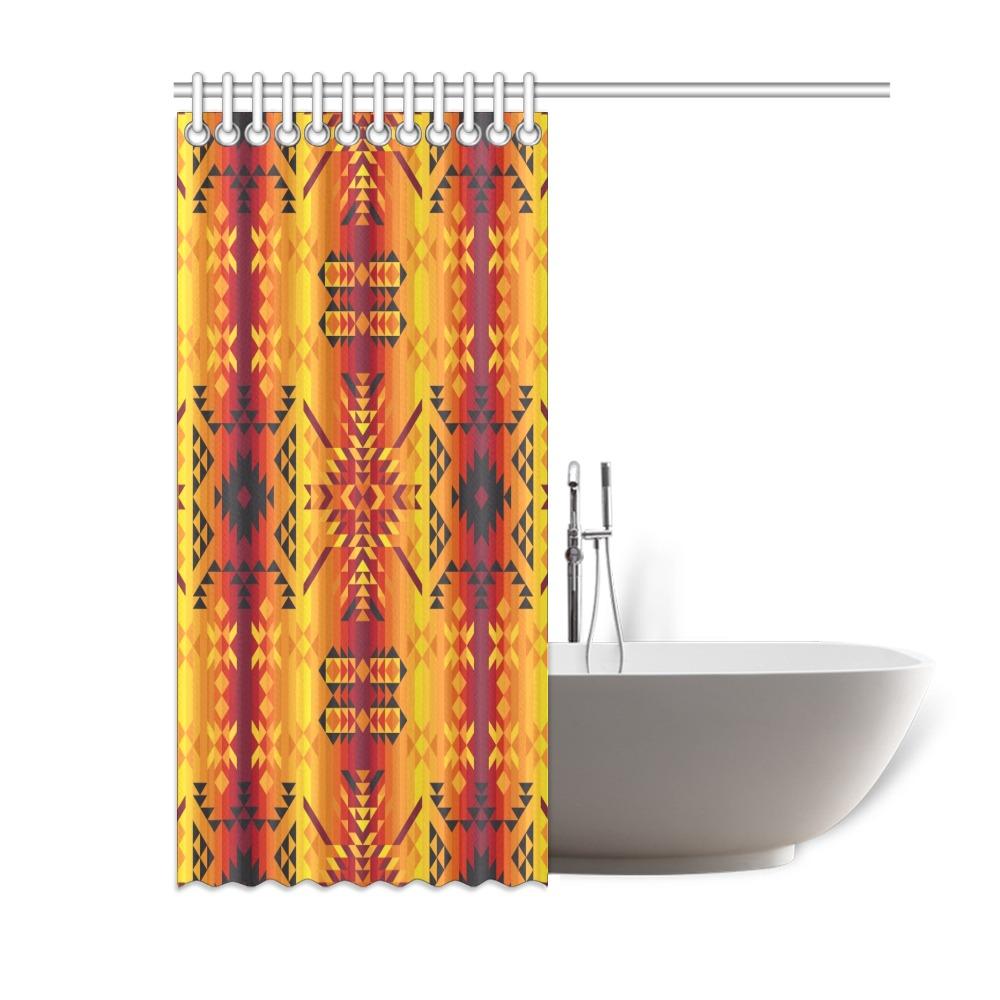 Desert Geo Yellow Red Shower Curtain 60"x72" Shower Curtain 60"x72" e-joyer 