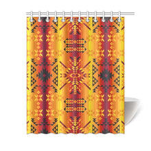 Load image into Gallery viewer, Desert Geo Yellow Red Shower Curtain 60&quot;x72&quot; Shower Curtain 60&quot;x72&quot; e-joyer 
