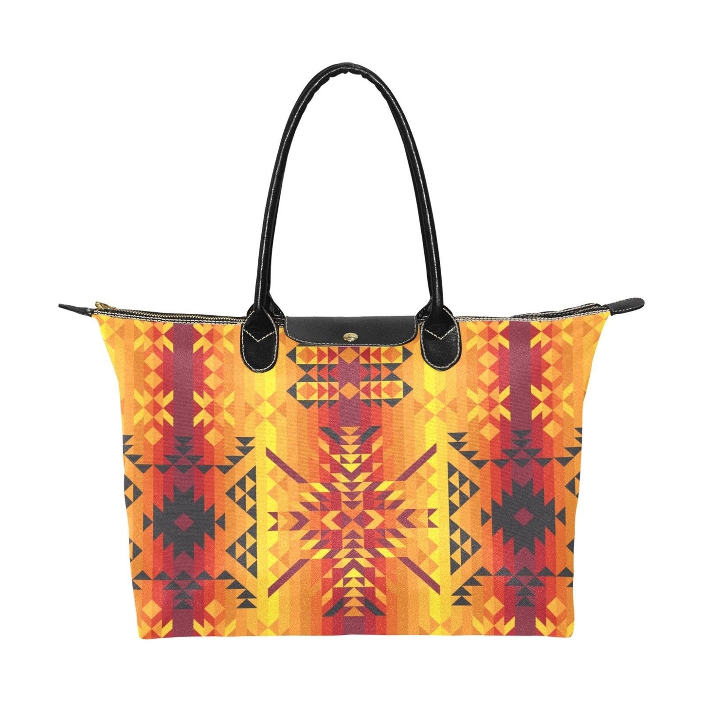 Desert Geo Yellow Red Single-Shoulder Lady Handbag (Model 1714) bag e-joyer 