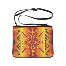 Load image into Gallery viewer, Desert Geo Yellow Red Slim Clutch Bag (Model 1668) Slim Clutch Bags (1668) e-joyer 
