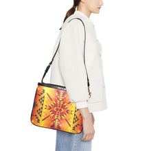 Load image into Gallery viewer, Desert Geo Yellow Red Small Shoulder Bag (Model 1710) Small Shoulder Bag (1710) e-joyer 
