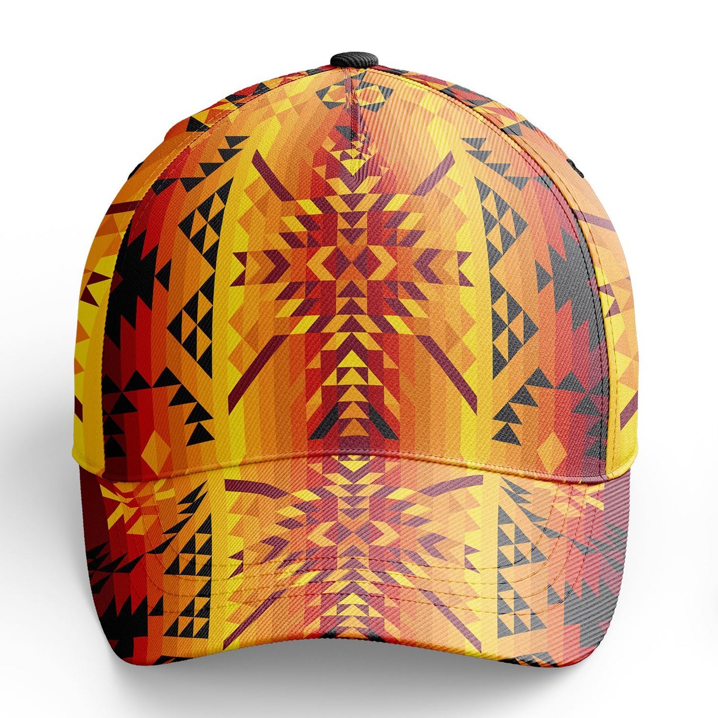 Desert Geo Yellow Red Snapback Hat hat Herman 