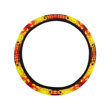 Load image into Gallery viewer, Desert Geo Yellow Red Steering Wheel Cover with Elastic Edge Steering Wheel Cover with Elastic Edge e-joyer 
