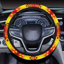 Load image into Gallery viewer, Desert Geo Yellow Red Steering Wheel Cover with Elastic Edge Steering Wheel Cover with Elastic Edge e-joyer 
