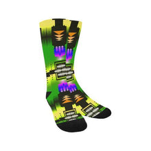Load image into Gallery viewer, Desert Summer Sage Trouser Socks Socks e-joyer 
