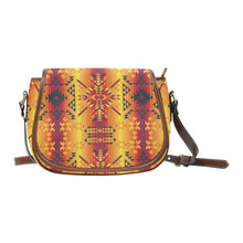 Load image into Gallery viewer, Dessert Geo Yellow Red Saddle Bag/Small (Model 1649) Full Customization bag e-joyer 
