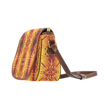 Load image into Gallery viewer, Dessert Geo Yellow Red Saddle Bag/Small (Model 1649) Full Customization bag e-joyer 
