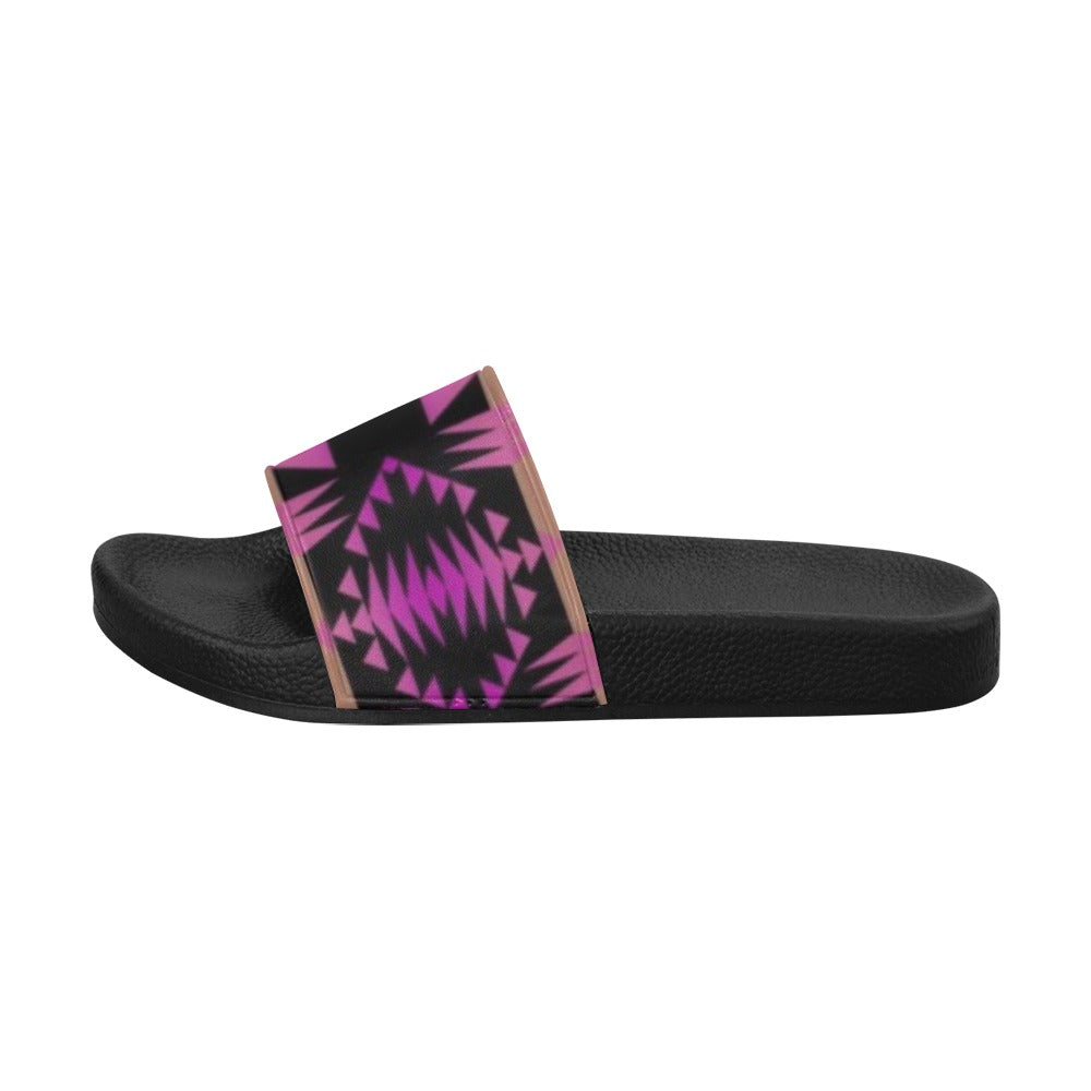 Between the Mountains Berry Slide Sandals