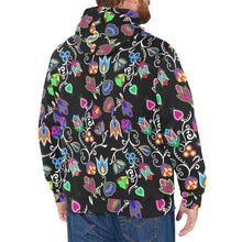 Load image into Gallery viewer, Indigenous Paisley Black Men&#39;s Long Sleeve Fleece Hoodie
