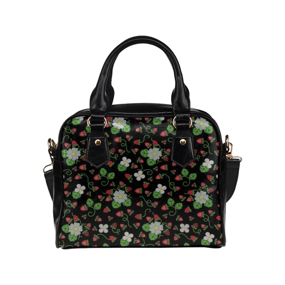 Strawberry Dreams Midnight Shoulder Handbag