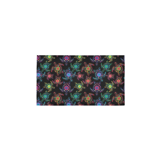 Neon Floral Turtle Bath Rug 16''x 28''