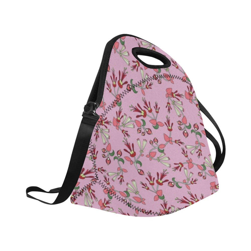 Strawberry Floral Neoprene Lunch Bag/Large