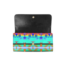 Load image into Gallery viewer, Between the Mountains Spring Women&#39;s Trifold Wallet
