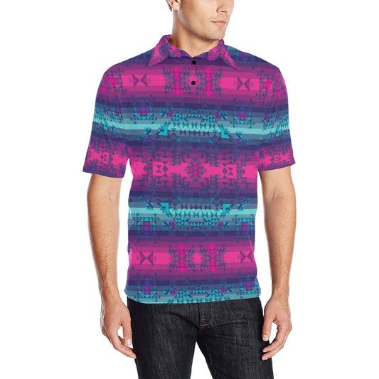 Dimensional Brightburn Men's All Over Print Polo Shirt (Model T55) Men's Polo Shirt (Model T55) e-joyer 