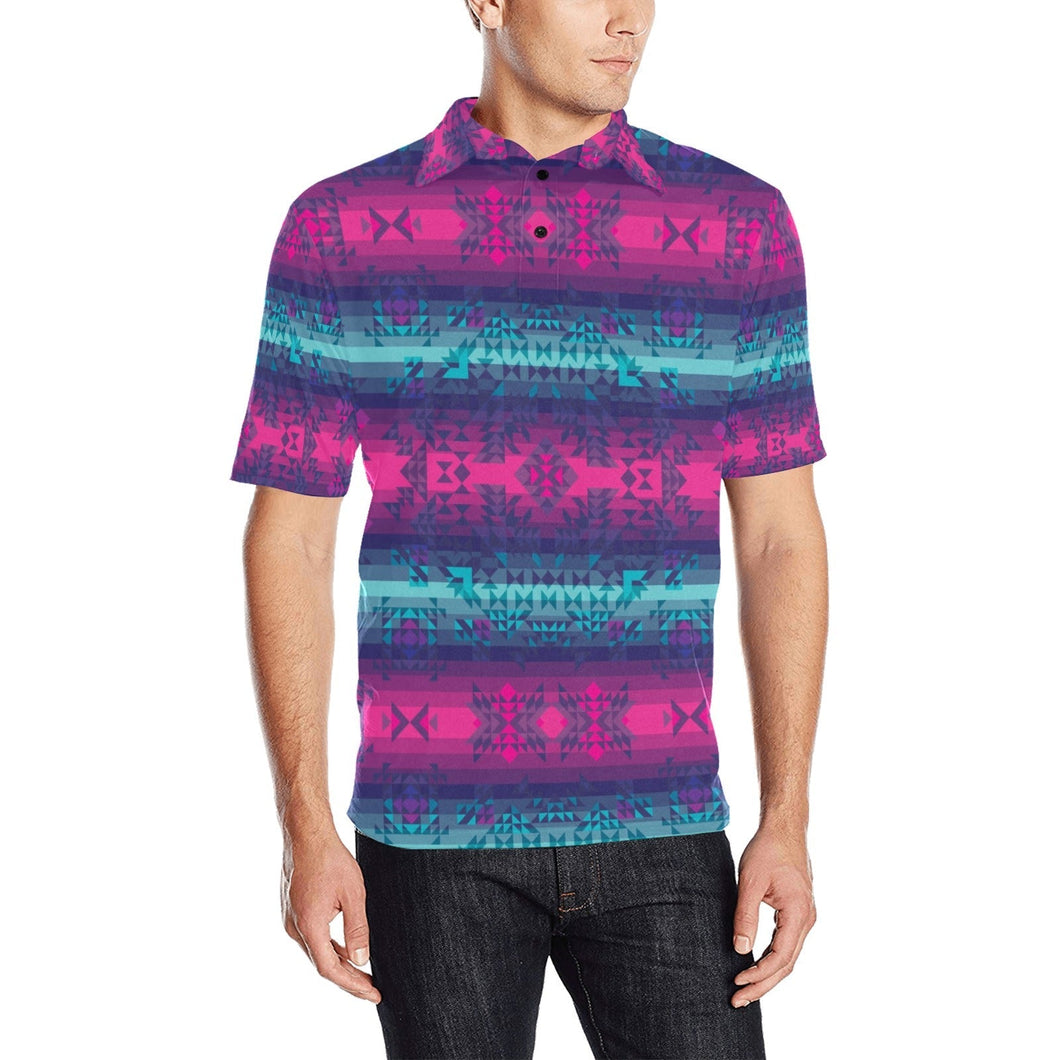 Dimensional Brightburn Men's All Over Print Polo Shirt (Model T55) Men's Polo Shirt (Model T55) e-joyer 