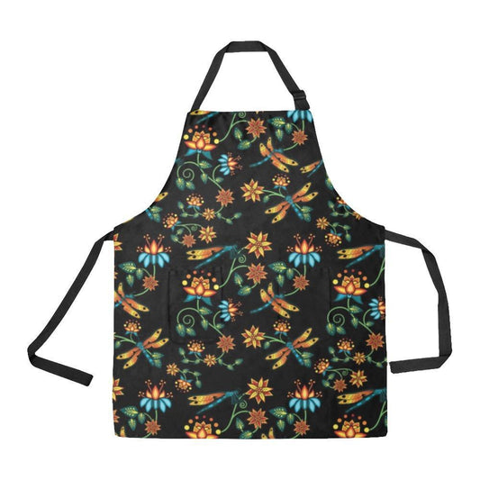 Dragon Lily Noir All Over Print Apron All Over Print Apron e-joyer 