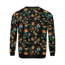 Load image into Gallery viewer, Dragon Lily Noir All Over Print Crewneck Sweatshirt for Men (Model H18) shirt e-joyer 
