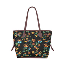 Load image into Gallery viewer, Dragon Lily Noir Clover Canvas Tote Bag (Model 1661) Clover Canvas Tote Bag (1661) e-joyer 
