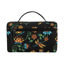 Load image into Gallery viewer, Dragon Lily Noir Cosmetic Bag/Large (Model 1658) bag e-joyer 
