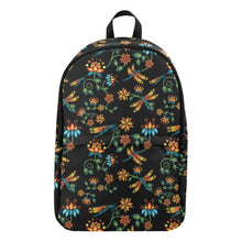 Load image into Gallery viewer, Dragon Lily Noir Fabric Backpack for Adult (Model 1659) Casual Backpack for Adult (1659) e-joyer 
