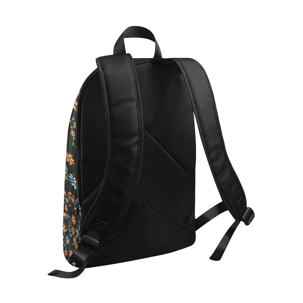 Dragon Lily Noir Fabric Backpack for Adult (Model 1659) Casual Backpack for Adult (1659) e-joyer 