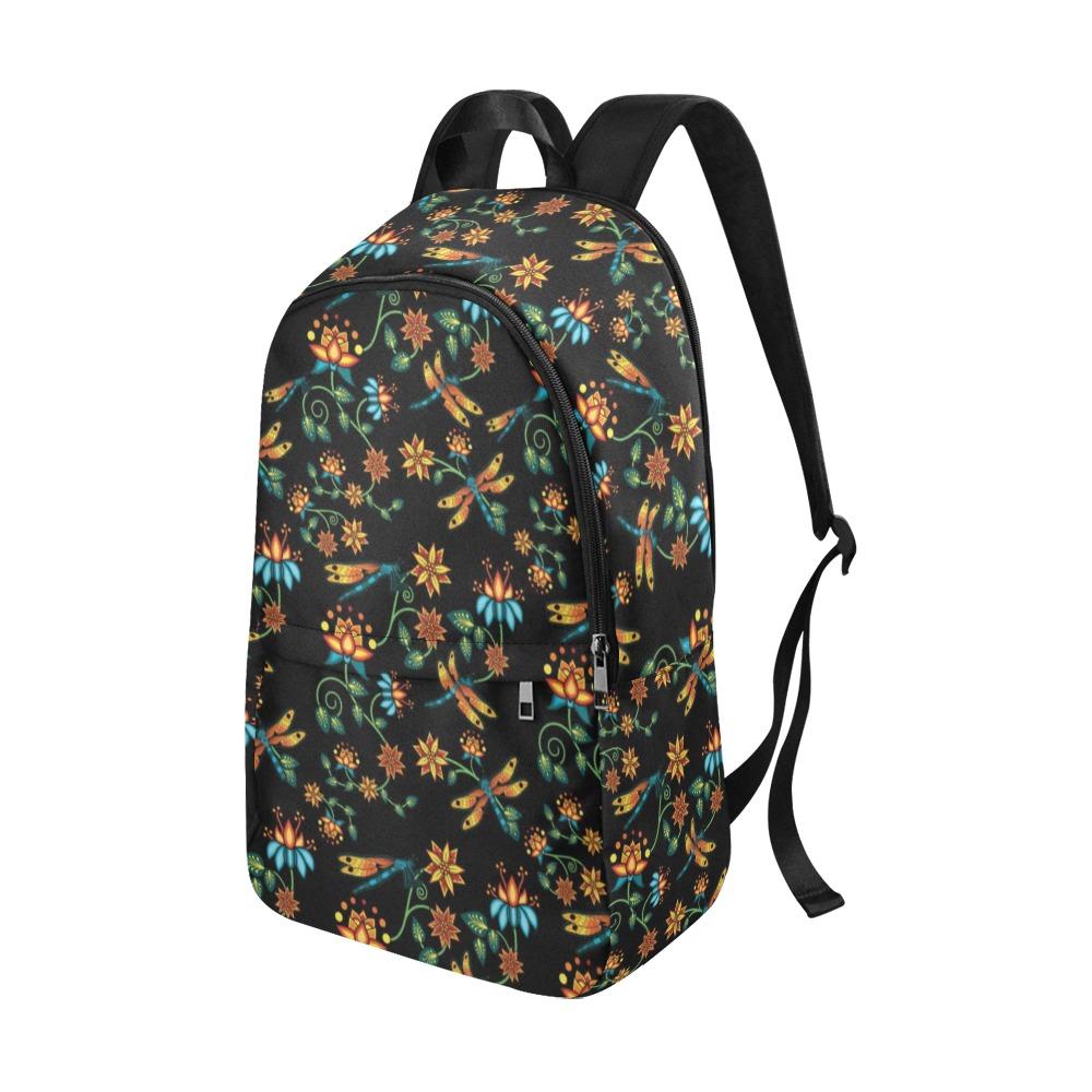 Dragon Lily Noir Fabric Backpack for Adult (Model 1659) Casual Backpack for Adult (1659) e-joyer 