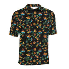 Load image into Gallery viewer, Dragon Lily Noir Men&#39;s All Over Print Polo Shirt (Model T55) Men&#39;s Polo Shirt (Model T55) e-joyer 
