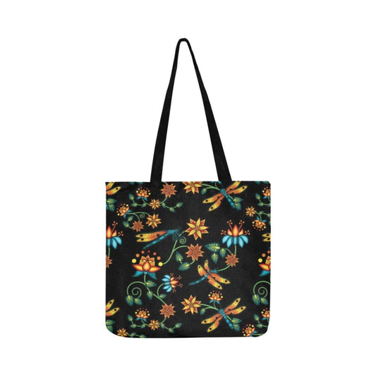 Dragon Lily Noir Reusable Shopping Bag Model 1660 (Two sides) Shopping Tote Bag (1660) e-joyer 