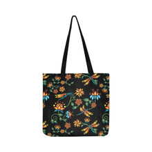 Load image into Gallery viewer, Dragon Lily Noir Reusable Shopping Bag Model 1660 (Two sides) Shopping Tote Bag (1660) e-joyer 
