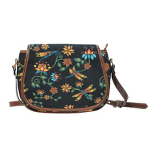 Load image into Gallery viewer, Dragon Lily Noir Saddle Bag/Large (Model 1649) bag e-joyer 
