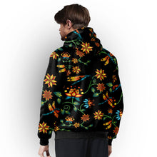 Load image into Gallery viewer, Dragon Lily Noir Sherpa Hoodie hoodie Herman 
