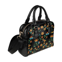 Load image into Gallery viewer, Dragon Lily Noir Shoulder Handbag (Model 1634) Shoulder Handbags (1634) e-joyer 
