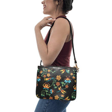 Load image into Gallery viewer, Dragon Lily Noir Small Shoulder Bag (Model 1710) Small Shoulder Bag (1710) e-joyer 
