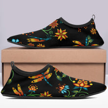 Load image into Gallery viewer, Dragon Lily Noir Sockamoccs Slip On Shoes Herman 
