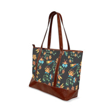 Load image into Gallery viewer, Dragon Lily Noir Tote Handbag (Model 1642) Tote Handbags (1642) e-joyer 
