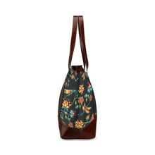 Load image into Gallery viewer, Dragon Lily Noir Tote Handbag (Model 1642) Tote Handbags (1642) e-joyer 
