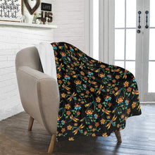 Load image into Gallery viewer, Dragon Lily Noir Ultra-Soft Micro Fleece Blanket 40&quot;x50&quot; Ultra-Soft Blanket 40&#39;&#39;x50&#39;&#39; e-joyer 
